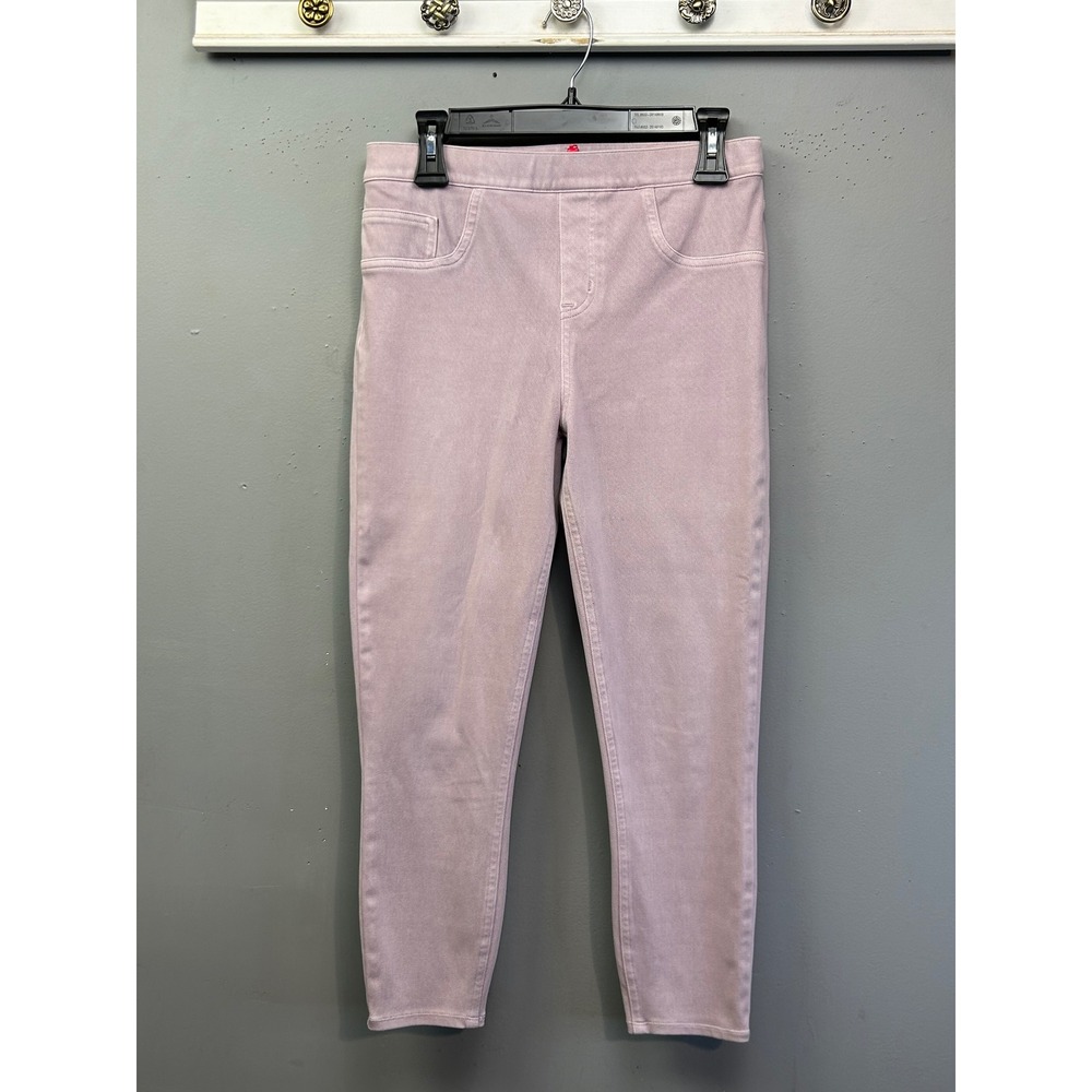 Spanx Leggings Womens L Lavender Ankle 4-Pocket 20114R High Rise Slim Pull On